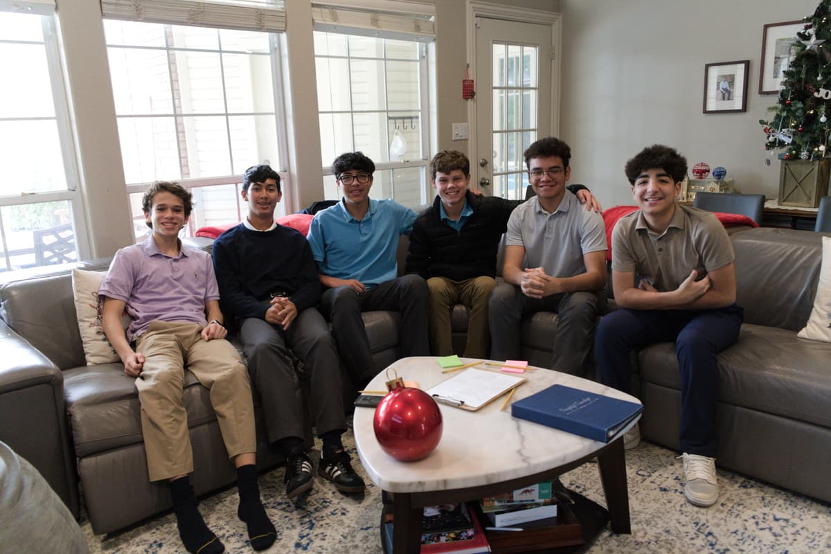 Image of founders at first meeting